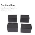 4X Furniture Riser Skid Resistant Rubber L Shape Couch Risers For Bed Chair DC. 