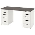 VTECHOME Modern Norah Study Table with 2 drawer sets - Kids Table - Office Desk - NORAH 04 - 66"x24"x30". 