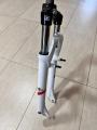 Bicycle Front Fork Hydraulic Aluminum Alloy Lock Shock Absorber 26-inch MTB 7" Clamp. 