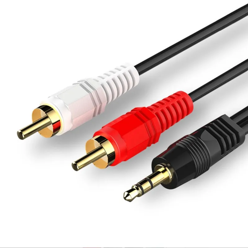 PluX 0.25m 3.5mm Stereo Jack To 2 RCA Phono Female Y-Splitter Cable - 25cm