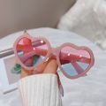 Cute Candy Color Hearts Kids Sunglasses Children Retro Pink Cartoon Sun Glasses Frame Girls Boys Baby Sunglasses UV400 Eyewear. 