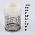 1/2"-4" 304 Stainless Steel Filter Screen Agricultural Water Saving Irrigation Filter Aquarium Fish Water Pump Inlet Filter. 