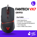 FANTECH VX7 CRYPTO 8000 DPI Wired Black RGB Gaming Mouse. 