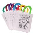 DIY Eco-friendly Graffiti Bag with Markers Children Handmade Painting Non-woven Bag Kids Art Craft Color Filling Drawing Toy DDJ. 