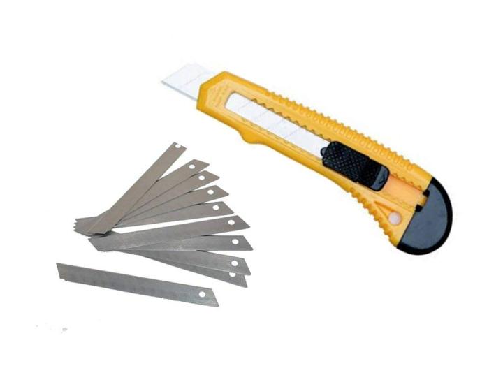 Heavy Duty Sharp Blade Cutter Shippers Carpenter Knife.03 Extra blade With Box