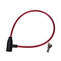 Steel Wire Metal Bicycle Safety Lock Universal Anti-Theft Bicycle Lock Motorcycle Wire Lock Safety Cable with 2 Keys 8x640mm. 