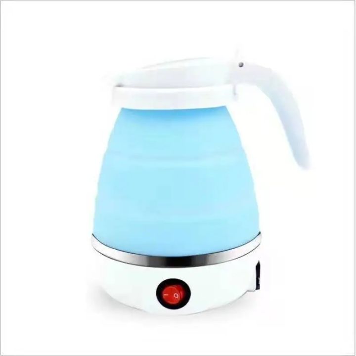 Foldable Electric Kettle Mini Food Stainless Steel Silicone Kettle Travel Home Automatic Power Off Easy to Carry Simple Operation