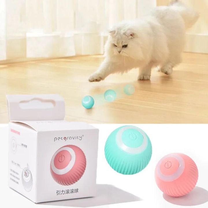 Smart Cats Toys Automatic Rolling Ball Electric Cat Toys Interactive