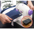 Mini Portable Sewing Machine Portable Electric Sewing Machines with Light and Speed Control for Beginner DIY Home Sewing Accessories. 