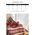 Retro Lazy Style Red Christmas Sweater 2024 New Women's Loose Outer Wear Autumn and Winter Japanese Style Popular. 
