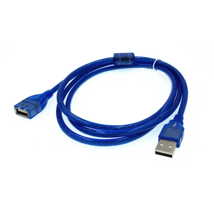 %E3%80%90HIGH%20QUALITY%E3%80%91USB%20extension%20cable%20/%20data%20cable%20longer%20Transparent%20blue%201.5/3/5%20m%20pure%20copper%20tape%20shielded%20connection%20cable%20-%20Image%203