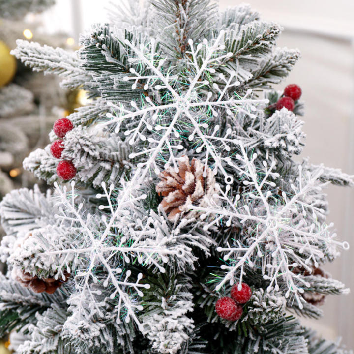 Whimsical%20Holiday%20Decorations%20Christmas%20Party%20Supplies%20Snowflake%20Hanging%20Ornaments%20Christmas%20Tree%20Decorations%20Plastic%20Snowflake%20Decorations%20-%20Image%203