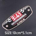 3D Aluminum Emblem Decal Heat-resistant Motorcycle Exhaust Pipe Sticker Yoshimura Stickers. 