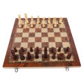 Wooden Chess Set 3 in 1 Educational Wooden Chess Checkers Set for Adults. 