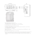 Black Guitar Amplifier with 3.5mm & 6.35mm Inputs 6.35mm Output Supports Volume Tone Adjustment. 