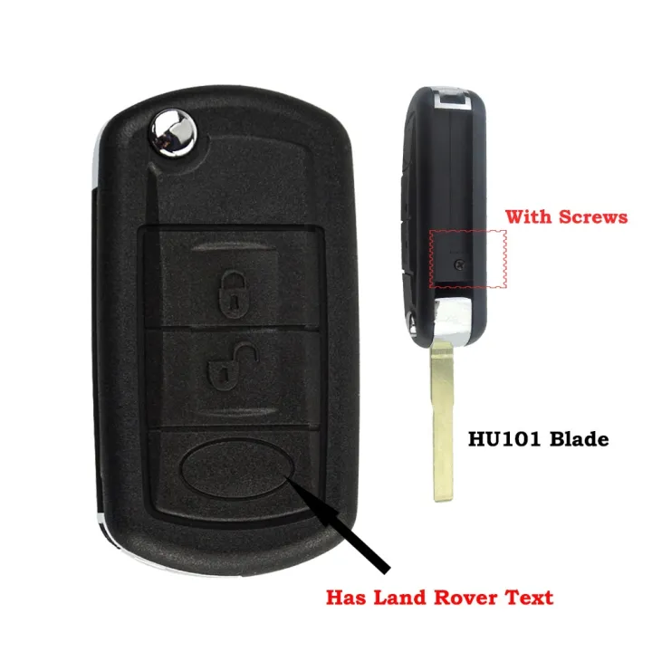 3 Button Replacement Key Shell Folding Flip Remote Key Case For LAND ...