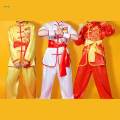 Chinese Traditional Wushu Costume Clothes for Adult Kids Men Women Red 140. 