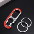 Auto Car Accessories Multi-Functional Keys Organizer Waist Buckle Metal Metal Key Buckle Key Ring Double Ring Keychain Bottle Opener Key Chain Car Keychain Car Key Holder. 