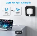 Genuine Apple iPhone 20W Power Adapter With USB Type-C to Lightning Fast Charging Cable For iPhone 16 15 14 13 12 11 Pro Max Xs Max XR 8 6 7 Plus Charger. 