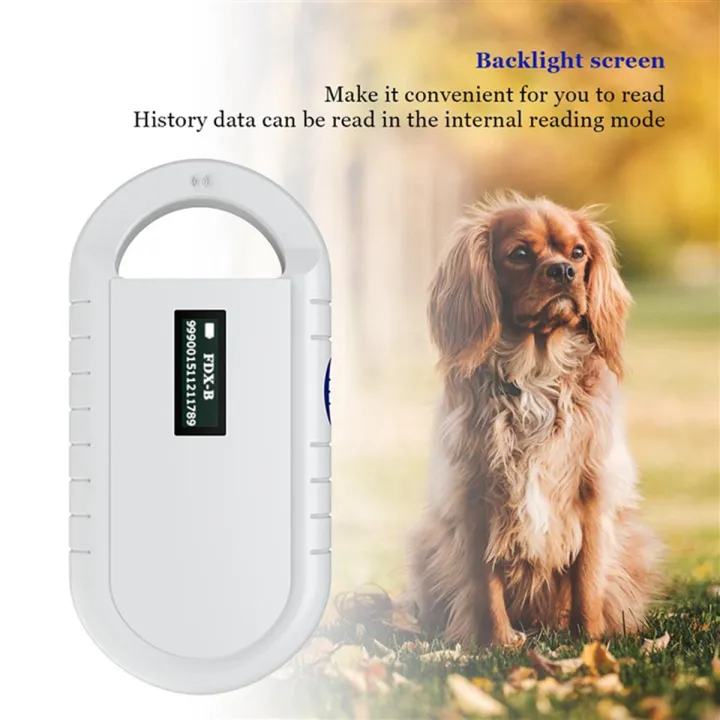 NXFDSIOZ 3X RFID Reader Pet Microchip Scanner Handheld Animal Chip