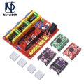 CNC Shield V4 Engraving Machine 3D Printer + 3pcs A4988/DRV8825/AT2100 Stepper Motor Driver Expansion Board for Arduino NANO 3.0. 