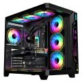RUIX M-11 RGB BLACK GAMING DESKTOP CASING. 