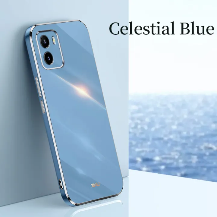 tzmar%20VIVO%20Y15S%20Phone%20Case%20Square%20Straight%20Edge%20Luxury%20Plating%20Cases%20Silky%20Feeling%20Slim%20Back%20Cover%20Shiny%20Bling%20Shell%20with%20Full%20Camera%20Protection%20Casing%20-%20Image%202
