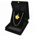 2 x Velvet Necklace Chain Jewelry Display Storage Box Gift Case Holder Organizer---Black. 