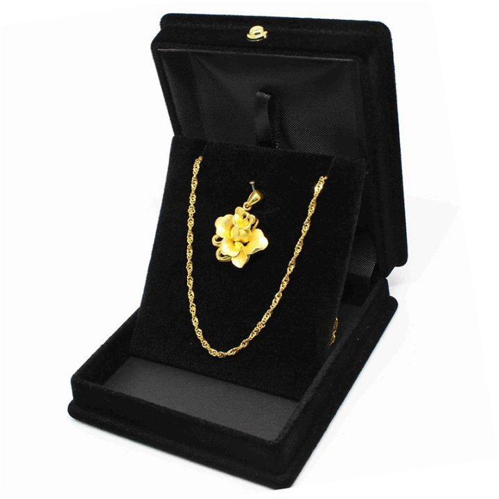 2%20x%20Velvet%20Necklace%20Chain%20Jewelry%20Display%20Storage%20Box%20Gift%20Case%20Holder%20Organizer---Black%20-%20Image%204