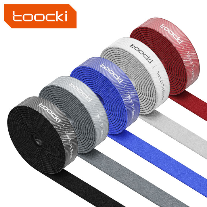 Toocki Cable Organizer Usb Cable Winder Fastener Tape Earphone Mouse Cord Cable Protector 1-5m Wire Winder Cable Management