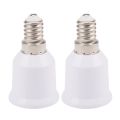 2X E14 to E26 E27 Adapter Chandelier Light Socket E14 to Medium Socket E26 E27 Converter Bulb Base Adapter Converter. 