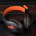Stereo Gaming Headset with Mic Black Orange Lightweight Backlit HP021 / Gaming Headset / Headset / MT-HP021. 