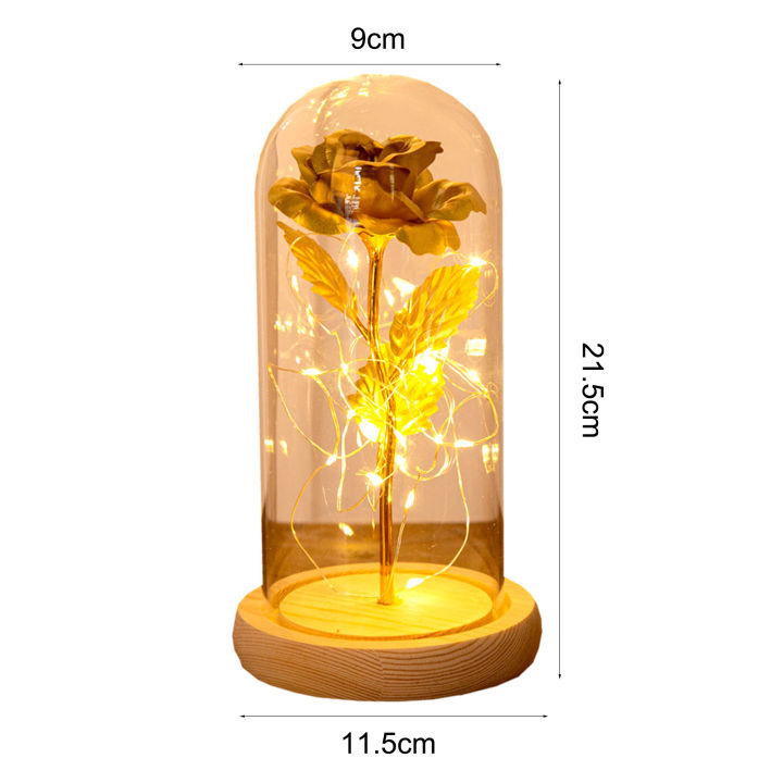 Glass%20Rose%20Flower%20Gift%20Exquisite%20Luminous%20Rose%20In%20Glass%20Dome%20-%20Image%209
