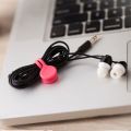 3Pcs Packs Silicone Magnetic Cable Organizer / Cable Ties / Earbud Cord Wrap / Headphone Cord Winder / Cable Manager Keeper Ties Straps. 