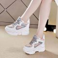 NEW Wedge Korean Chunky Rubber Shoes for Women fashion casual shoes（Add 1 size）. 