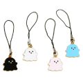 Cartoon Metal Anime Ghost Demon Phone Rope Keychain Lovers Mobile Phone Charms Cute Keychains Strap Lanyard Bag Pendant. 