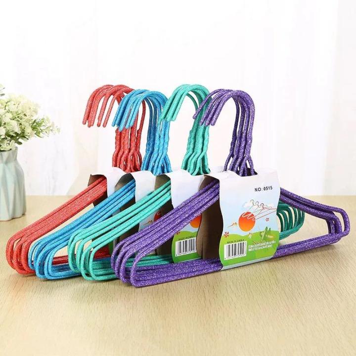 10 Pieces Clothes rack wire clothes rack dip plastic antiskid clothes ...