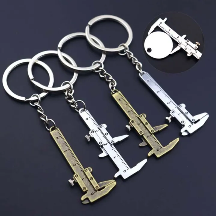 Creative Metal Movable Vernier Caliper 0-40mm Small Mini Key Chain ...