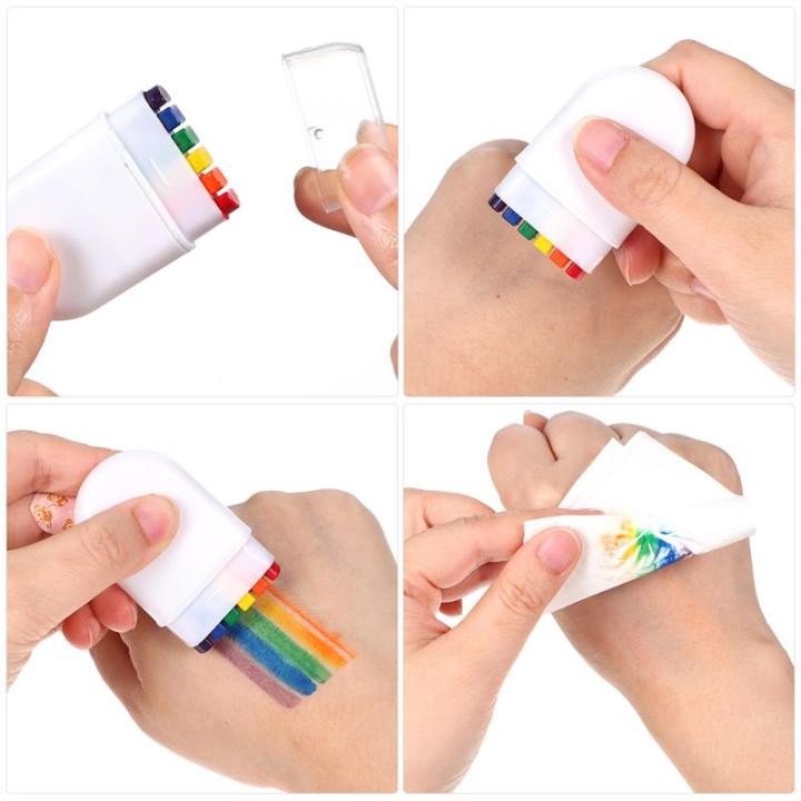 4pcs%20Face%20Paint%20Rainbow%20Body%20Paint%20Crayons%20Pride%20Month%20Celebrations%20Party%20Cosplay%20Makeup%20Tools%20Painting%20Pigment%20-%20Image%204