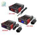 【The Timber Loft】LED Digital Temperature Humidity Controller Thermostat Humidistat Thermoregulator Incubator Heating Cooling Switch 12V 24V 220V. 