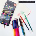 12 s Double Head Sketching Pencils Color Colored Pencils Set Set Coloring Drawing Painting Pencils Art Student Artist Supplies. 