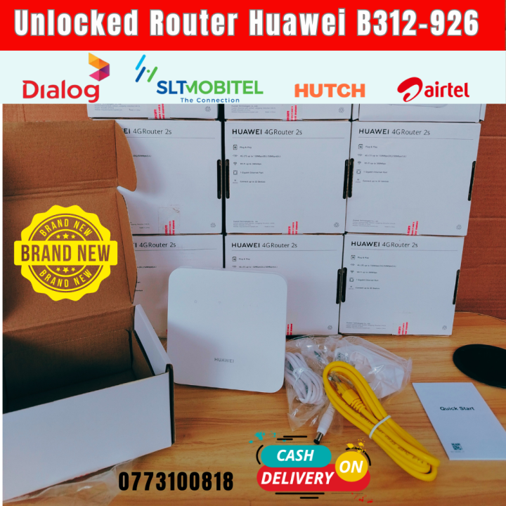 Unlocked Router Original Huawei 4G Router 2s B312-926 | Daraz.lk