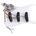 Single Coil Pickup SSS Electric Prewired Pickguard for ST SQ Guitar. 