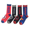 LeiyanLuxury 1pair Mens Cotton Superhero Socks Party Cosplay Costume Socks Elastic Skate Knee USA Captain Anime Stockings Couples Dress. 