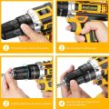 LIDUO Cordless Drill Driver 12V/21V/36V Power Screwdriver with LED Light, Compatible with Masonry & Plastic Surfaces. 