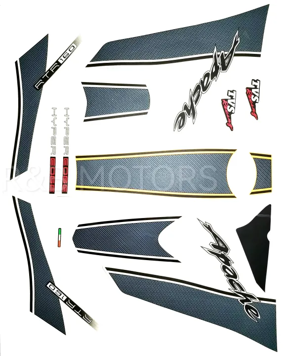 Tvs%20apache%20160%20yellow%20bike%20sticker%20full%20kit%20-%20Image%203