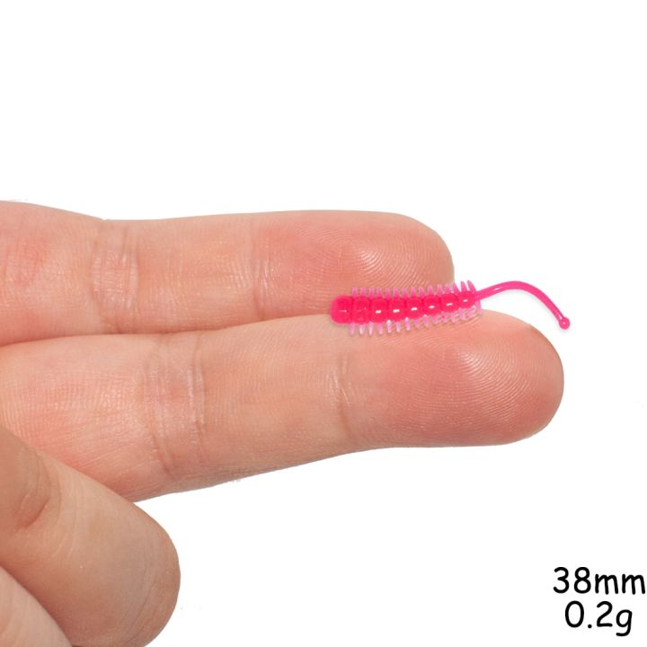 Soft%20Edible%20Silicone%20Bait%20Hiroko%20Caterpillar%2038mm%200.2g%2010pcs%20Jig%20Head%20Drop%20Carp%20Rock%20Fishing%20Lures%20-%20Image%203