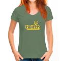 Twitch Tv 100% Cotton T-Shirt Purple Gaming Top Gamer Tee Fathers Day Fan Gifts Oversized Men T Shirts Crew Neck. 