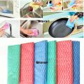 Kitchen Multipurpose Non Woven Fabric Cleaning Wiping Dish Cloth For Household Pack Of 3. 
