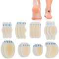 6pcs/pack Blister Pads Hydrocolloid Heel Cushions Blister Gel Adhesive Bandages for Fingers Toes Forefoot Heel Protect. 